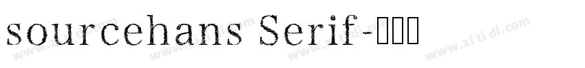 sourcehans Serif字体转换